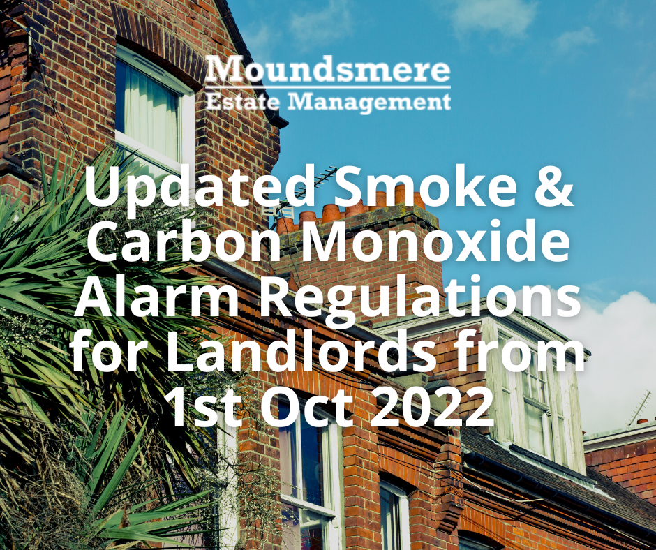 Updated Smoke & Carbon Monoxide Alarm Regulations for Landlords from 1st Oct 2022